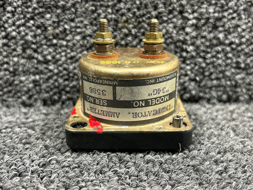 510507 (Alt: 550-565) Rosemount 34G Ammeter Indicator (Hazy Glass)