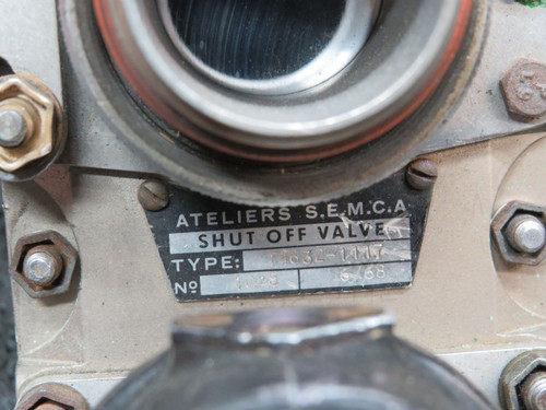 14632-1117 Ateliers Shutoff Valve Assembly with Bracket