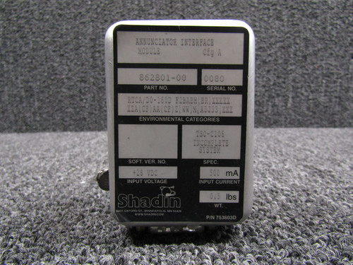 862801-00 Shadin Annunciator Interface