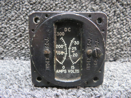 NAF1225-300 Beechcraft Dual Volt Ammeter Indicator