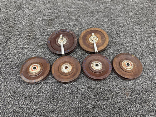 S-378-4, MS20220-2 Cessna R182 Pulleys (Set of 6)