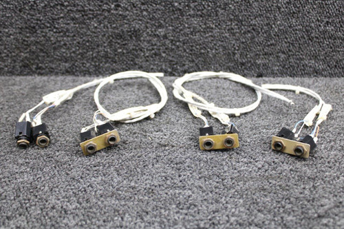 S1102-1, S1612-1 Cessna 172S Microphone and Headset Jack Assembly Set of 4