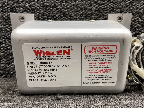 01-0770006-17 Whelen 7000617 Strobe Power Supply (28V)