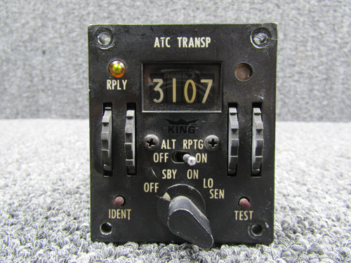 071-1043-00 King Radio KFS-570A ATC Transponder Control (Discolored Face)