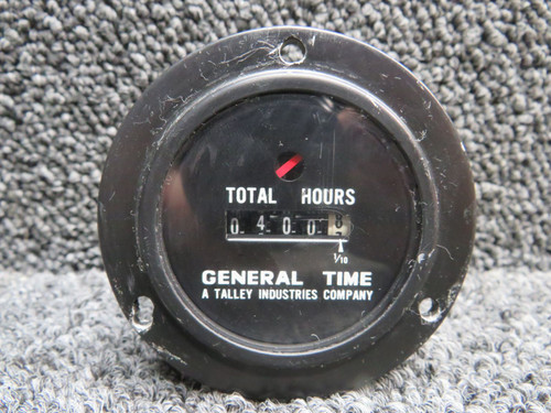 D-3220 General Time Total Hours Indicator (Hours: 400.8)