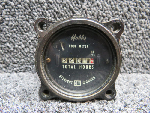 Hobbs Stewart Warner Total Hours Hour Meter Indicator (Hours: 3201.5)