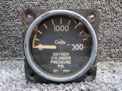 S-1325L-1 Zep-Aero Oxygen Cylinder Pressure Indicator (Grey Face)