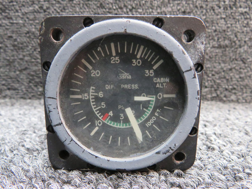 CM3216-1 Cessna Cabin Alt. Pressure Indicator (Worn Face) (Grey Face)