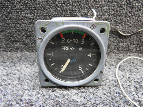 Cessna Gyro Pressure Indicator, Lighted (Illegible Data Tag)
