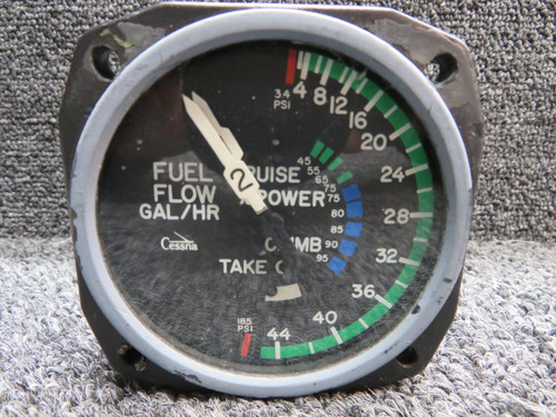 C662007-0104 Cessna Dual Fuel Flow Indicator (Grey Face)