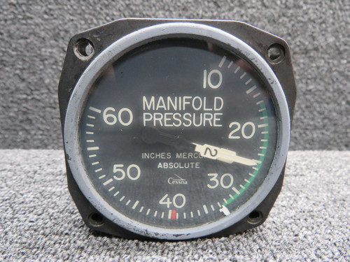 C662006-0202 Aircraft Instruments Dual Manifold Pressure Indicator (Grey Face)