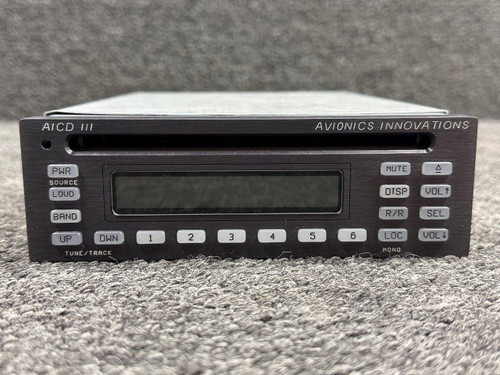 14001-30 Avionics Innovations AICD III AM/FM Radio and CD Player (Volts: 12-30)