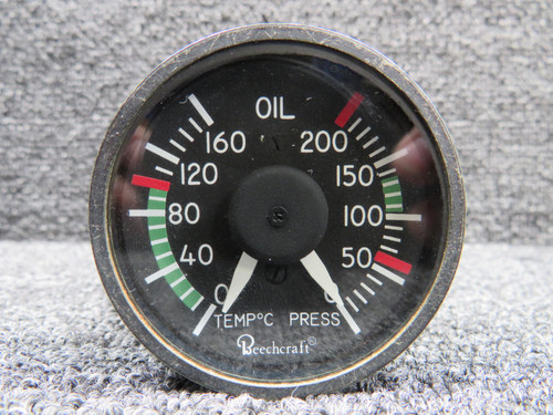 521372 (Alt: 101-384016-5) Weston 1825 Oil Temperature and Pressure Indicator