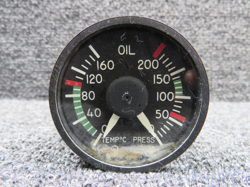 521372 (Alt: 101-384016-5) Weston 1825 Oil Temp and Pressure Indicator (Core)