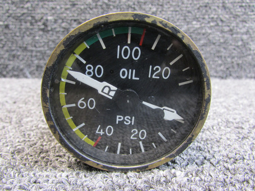 3901200-9002 Bendix Dual Oil Pressure Indicator (26V) (Worn Face)
