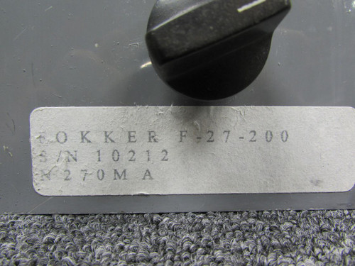 Fokker F-27-200 Pilot Dimmer Switch Plate (Volts: 5)