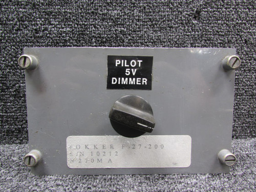 Fokker F-27-200 Pilot Dimmer Switch Plate (Volts: 5)