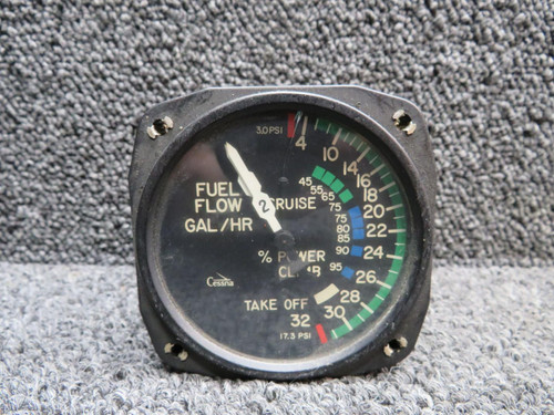United Instruments CM33021N United Fuel Flow Indicator (Cracked Glass) 