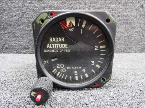 104-0107-02 Bonzer A1-73 Radar Altimeter Indicator (10-30V)