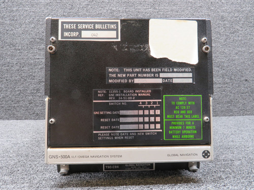 10050-4-4A-3140 Global GNS-500A VLF Omega Navigation System