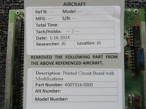 4007316-0501 Printed Circuit Board with Modifications