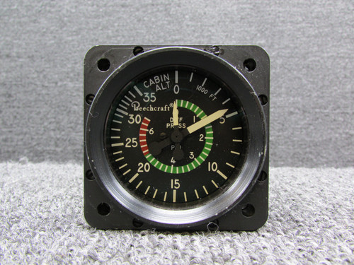 55035-1171 Aerosonic Cabin Altitude Differential Pressure Indicator (28V)