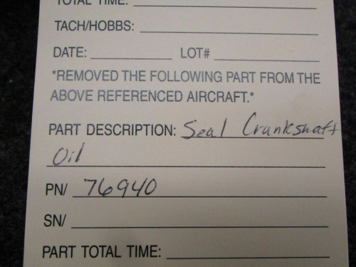 76940 Crankshaft Oil Seal (NEW OLD STOCK) (SA)