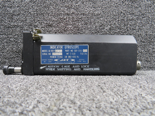 J.E.T 501-1105-03 J.E.T AI-804J-B Attitude Gyroscope Indicator (Black) 