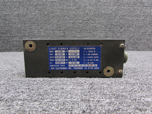 LT-100 KGS Electronics Light Dimmer Supply with Mods (28V)
