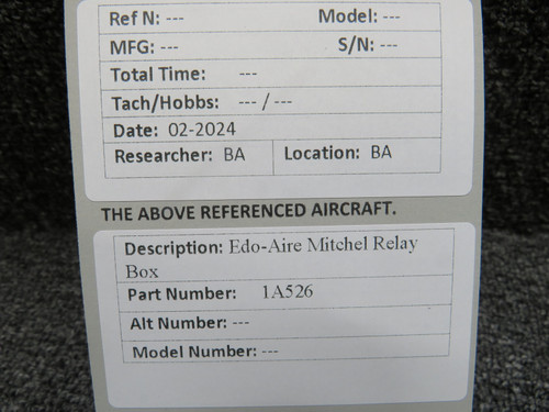 1A526 Edo-Aire Mitchel Relay Box