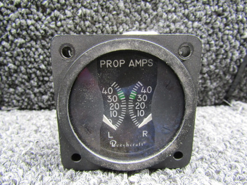 563-267 (Alt: 114-380049-5) Hickok Dual Propeller Ammeter Indicator