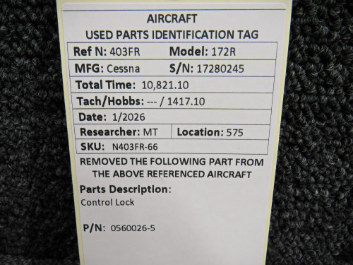 0560026-5 Cessna 172R Control Lock