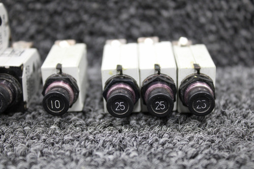 Crouzet, ETA, Klixon Push Breaker Set of 33 (Amps: 1, 2, 3, 5, 10, 25)