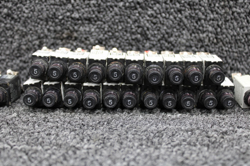 Crouzet, ETA, Klixon Push Breaker Set of 33 (Amps: 1, 2, 3, 5, 10, 25)