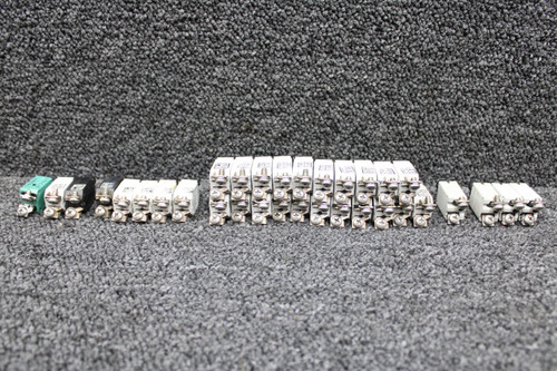 Crouzet, ETA, Klixon Push Breaker Set of 33 (Amps: 1, 2, 3, 5, 10, 25)