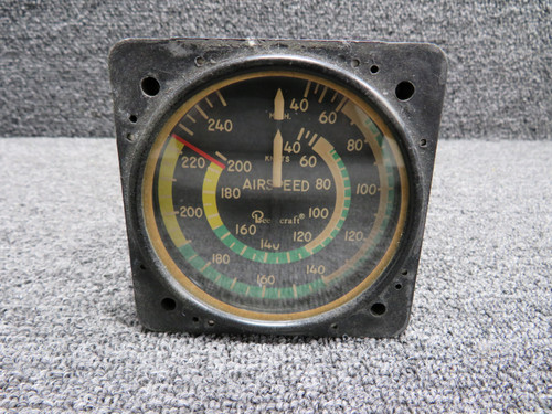8025-13L (Alt: 58-380019-1) United Instruments Airspeed Indicator (Worn Face)