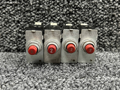 PSM Series Klixon Push to Reset Circuit Breaker Set (Amps: 2, 3, 5, 8, 10, 15)