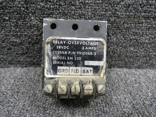 9910068-2 Cessna EM-230 Overvoltage Relay