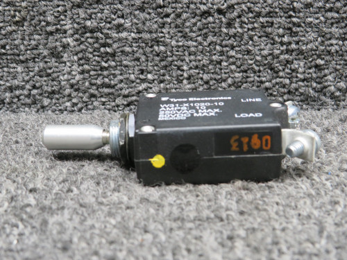 W31-X1020-10 (Alt: 35-380132-103) Tyco Toggle Switch (250,50V,10A, Silver)