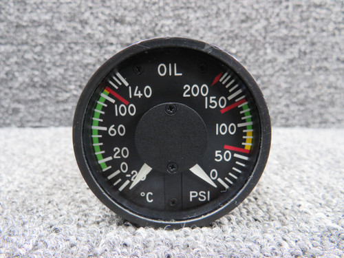 83-185-1 (Alt:130-380045-5) Meggit Oil Temp and Pressure Indicator