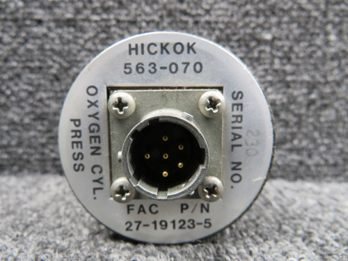 563-070 Alternative Part Number 27-19123-5 Hickock Pressure Oxygen ...