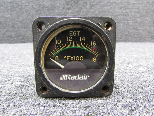 Radair R-10-S Radair Exhaust Gas Temperature Indicator with Colored Markings 