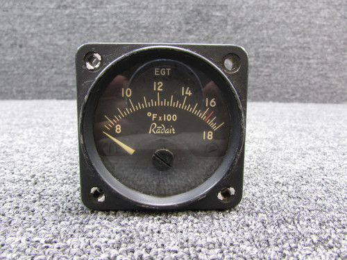 Radair R-10-S Radair Exhaust Gas Temperature Indicator (Cracked Glass) 