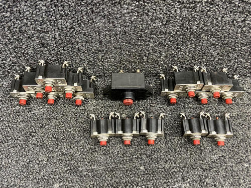 Klixon PSM Series Klixon Push to Reset Circuit Breaker Set (Amps: 5, 20, 30, 150) 