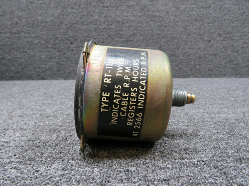 AC RT-11 AC Recording Tachometer Indicator (Hours: 2942.39) (Worn Face) 
