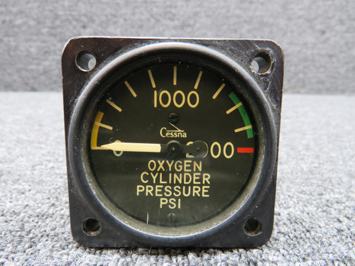 S-1325L-1 Zep-Aero Oxygen Cylinder Pressure Indicator (Worn Mount Holes)