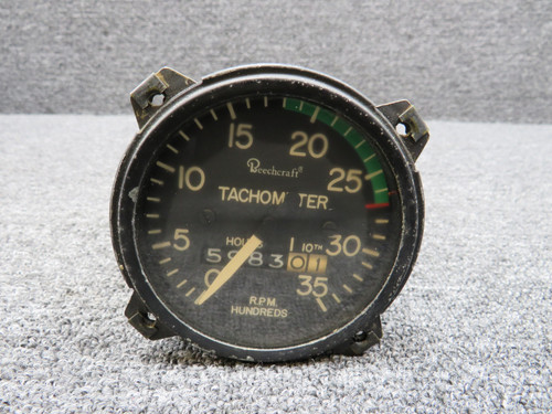 6411966 Beechcraft Recording Tachometer Indicator (Hours: 5983.01)