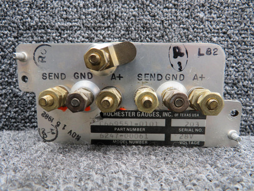 Rochester C669551-0101 (Alt: 6247-00061) Rochester Dual Oil Temperature Indicator Cluster 