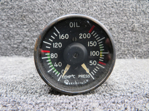 Hickok 563-241 (Alt: 101-384122-5) Hickok Oil Temperature and Oil Pressure Indicator 