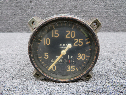 Does Not Apply Recording Tachometer Indicator (Hours: 4283.1) (Faded Face) (Worn Casing) 